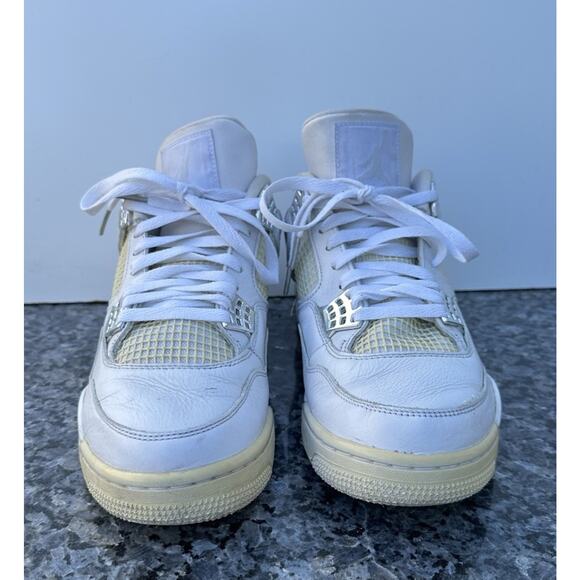 Nike Air Jordan 4 Retro Pure Money 308497-100 Men’s Size 10.5 White main image 12